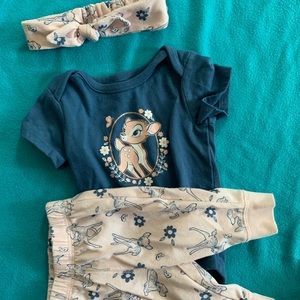 Newborn girl bambi outfit